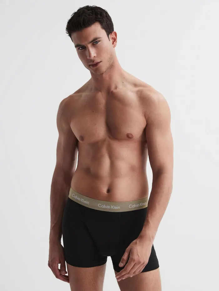Reiss Socks and Underwear Calvin Klein Underwear 3 Pack Trunks Black Multi 8211 Men