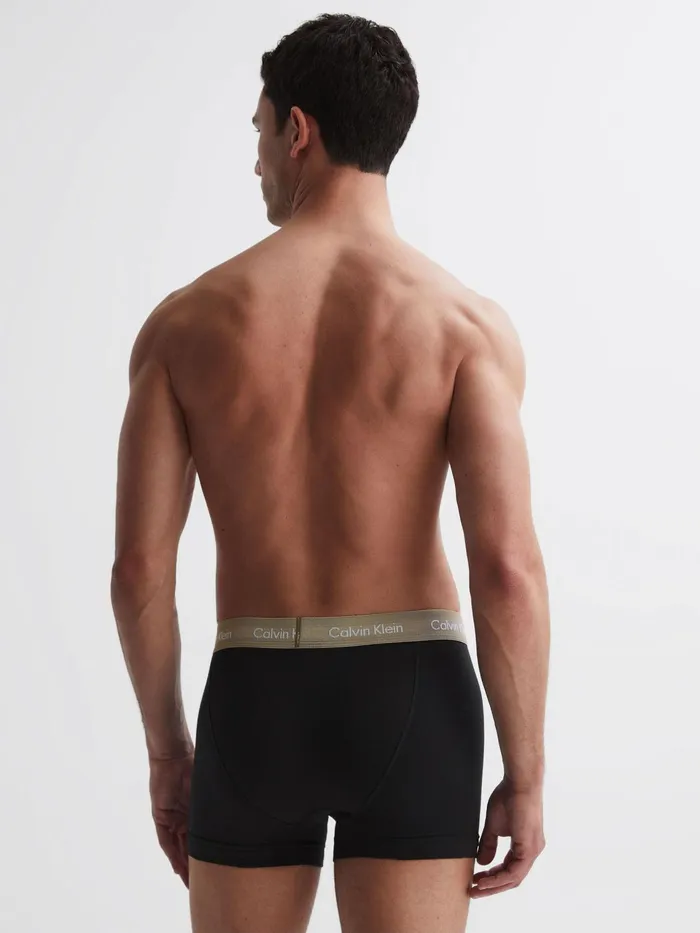 Reiss Socks and Underwear Calvin Klein Underwear 3 Pack Trunks Black Multi 8211 Men