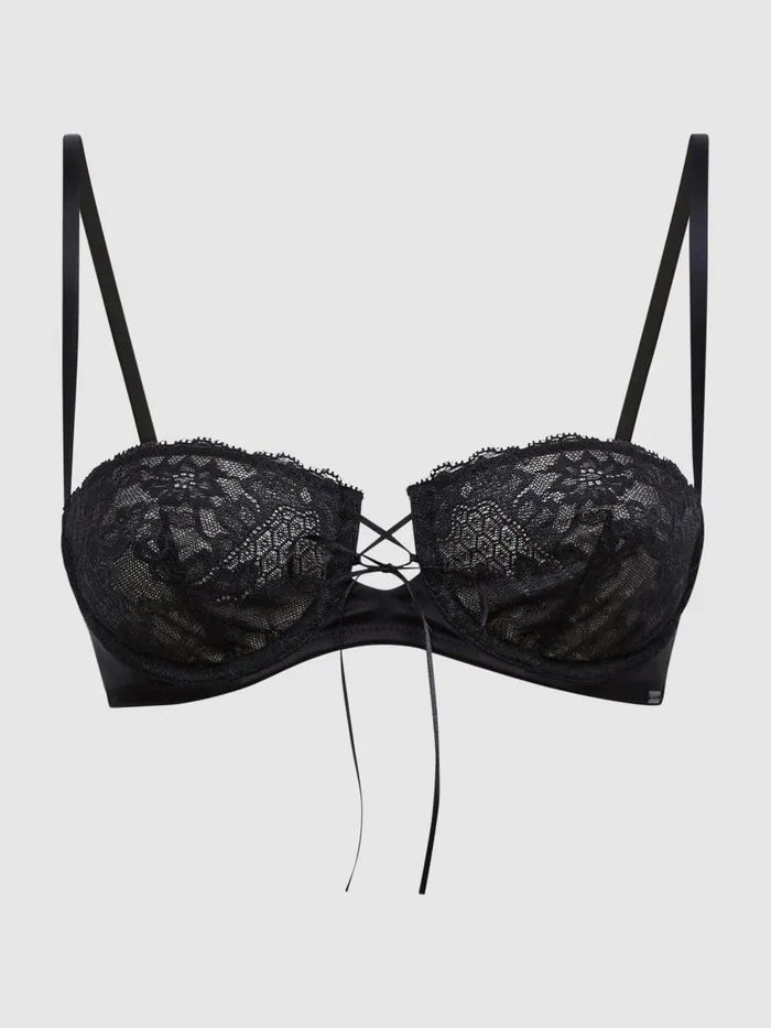 Reiss Socks and Underwear Calvin Klein Underwear Lace Balconette Bra Black 8211 Women