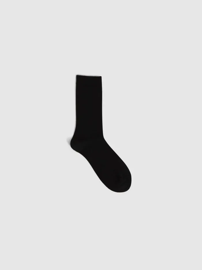 Reiss Socks and Underwear Celine Fine Wool Loafer Socks Black 8211 Women