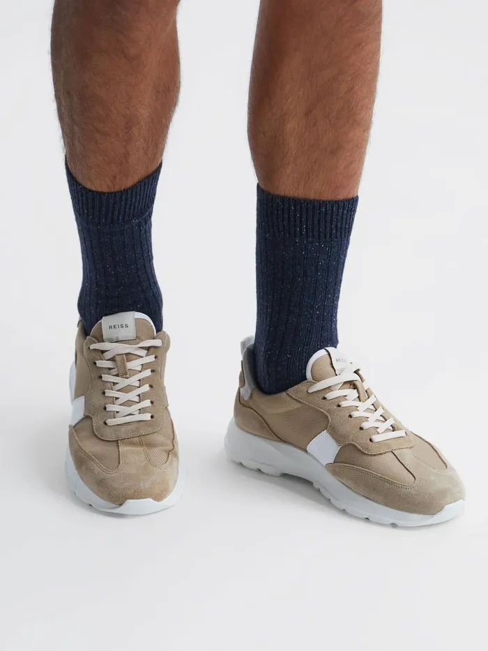 Reiss Socks and Underwear Coen Speckled Hiking Socks Navy 8211 Men