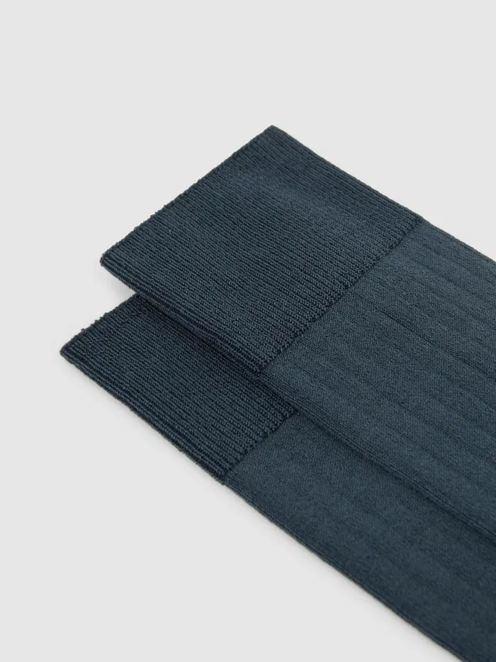 Reiss Socks and Underwear Fela Cotton Blend Socks Airforce Blue 8211 Men
