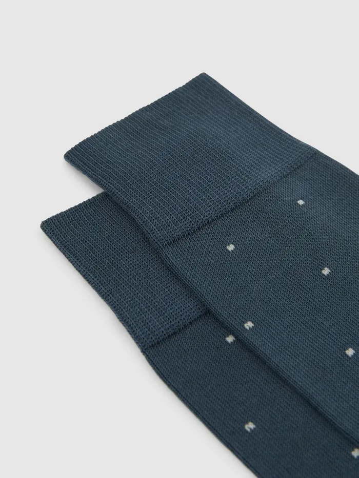 Reiss Socks and Underwear Mario Spot Polka Dot Socks Airforce Blue 8211 Men