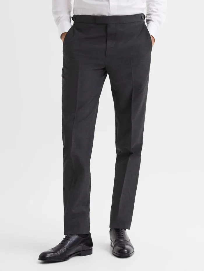 Reiss Suits and Tailoring Hope Modern Fit Travel Trousers Charcoal 8211 Men