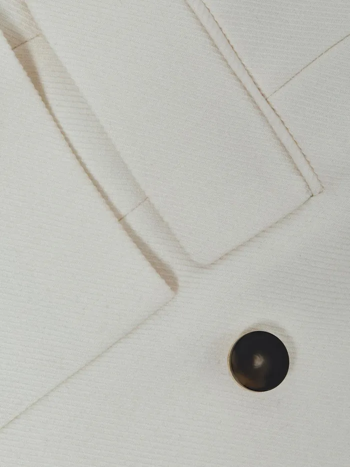 Reiss Suits and Tailoring Larsson Double Breasted Twill Blazer White 8211 Women