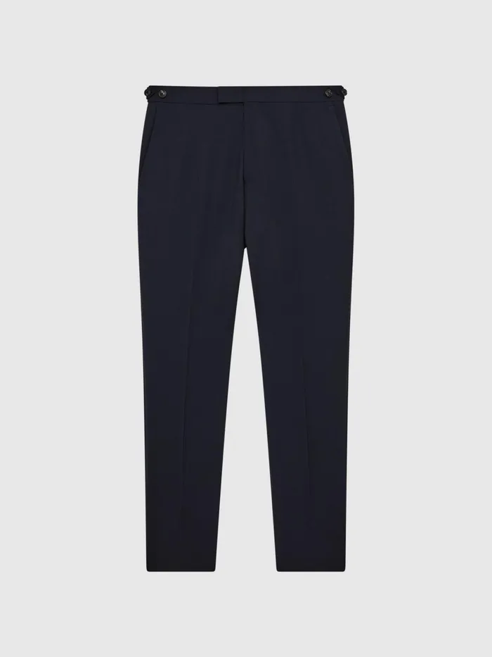 Reiss Suits and Tailoring Pray Slim Fit Wool Blend Trousers Black 8211 Men