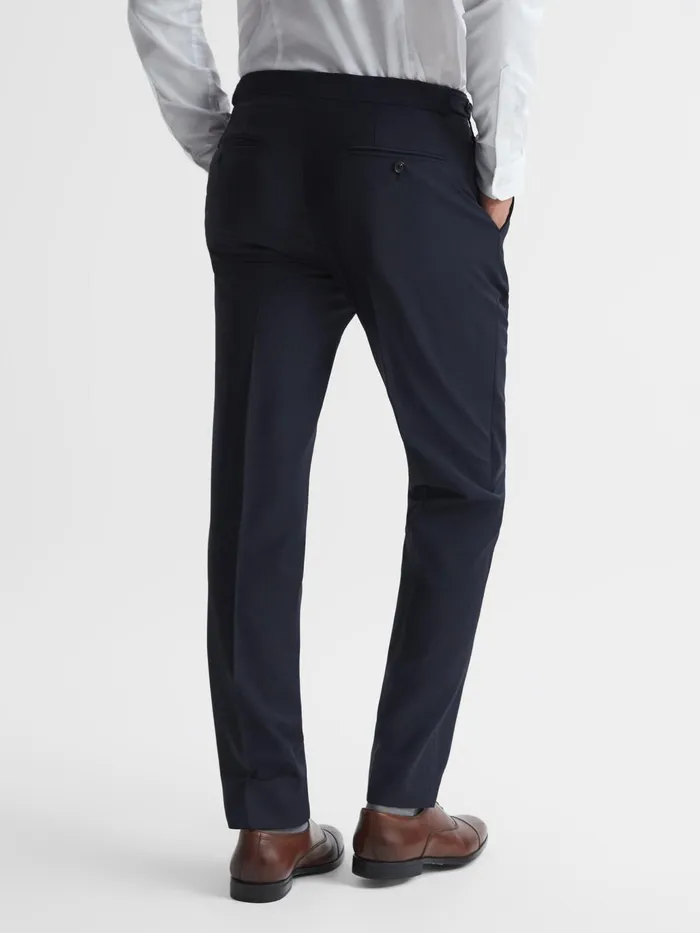 Reiss Suits and Tailoring Pray Slim Fit Wool Blend Trousers Black 8211 Men