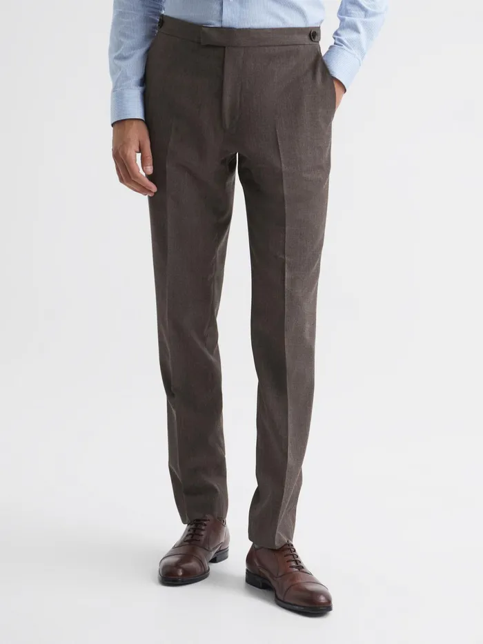 Reiss Suits and Tailoring Trip Slim Fit Trousers Mocha 8211 Men