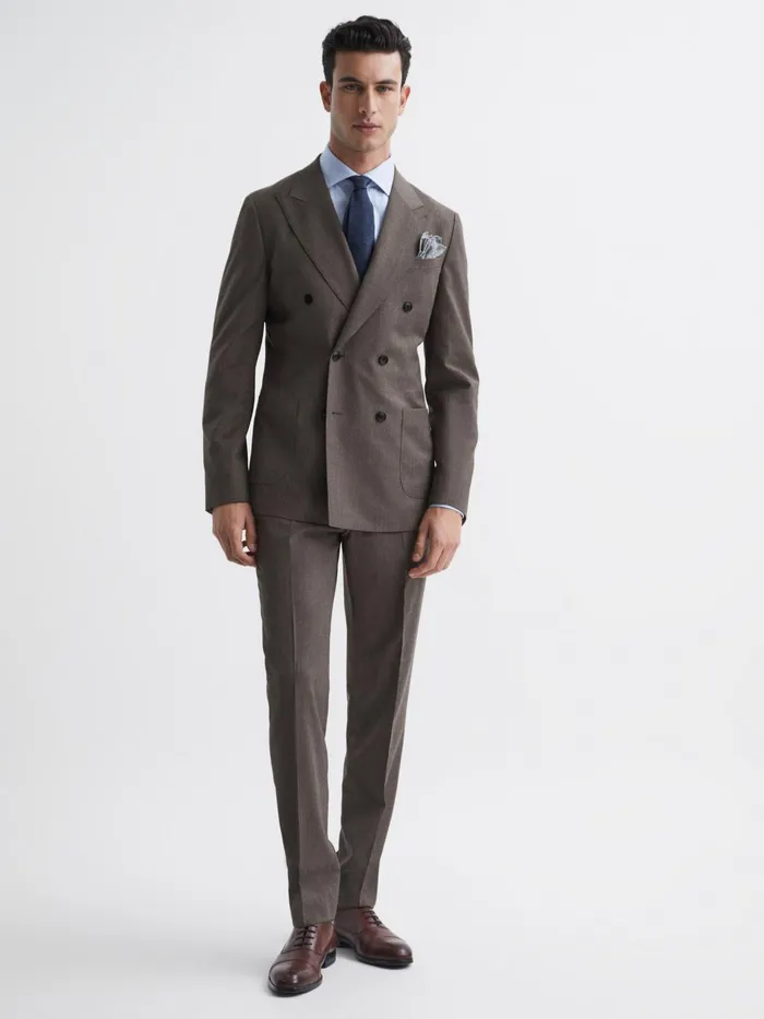 Reiss Suits and Tailoring Trip Slim Fit Trousers Mocha 8211 Men
