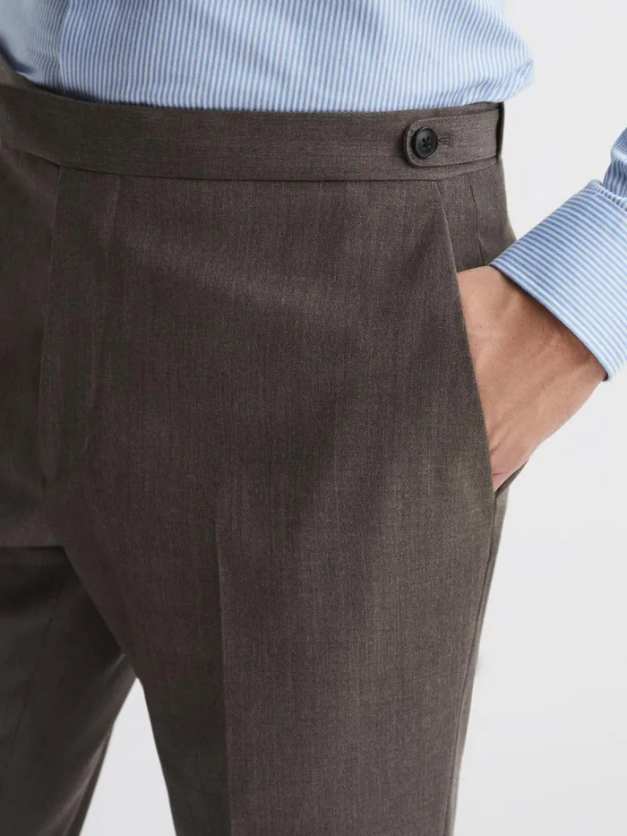 Reiss Suits and Tailoring Trip Slim Fit Trousers Mocha 8211 Men