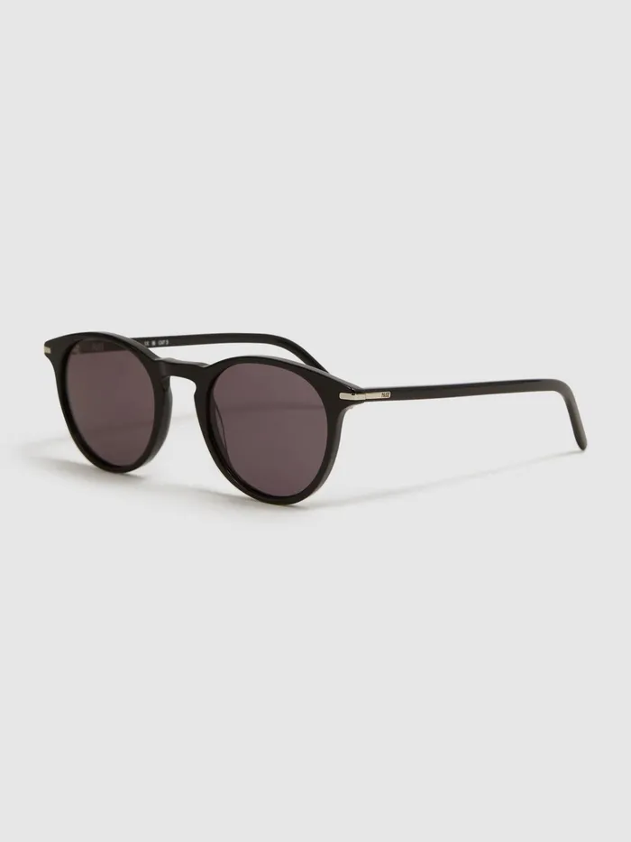 Reiss Sunglasses Caylen Paige Round Acetate Frame Sunglasses Black 8211 Men