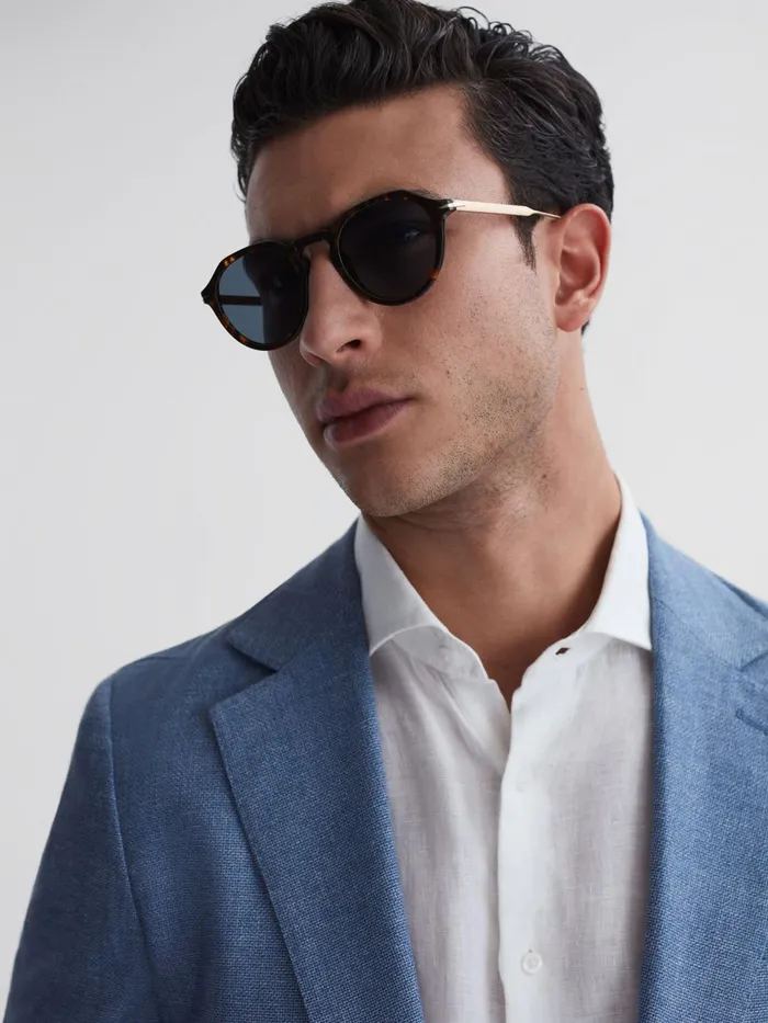 Reiss Sunglasses David Beckham Eyewear By David Beckham Rounded Sunglasses Tortoise 8211 Men