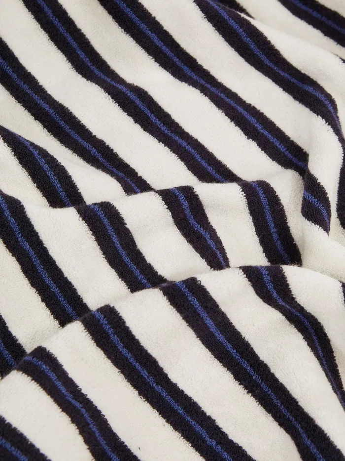 Reiss Sweats and Hoodies Ray Hooded Sleeveless Poncho Towel Blue Stripe 8211 Children