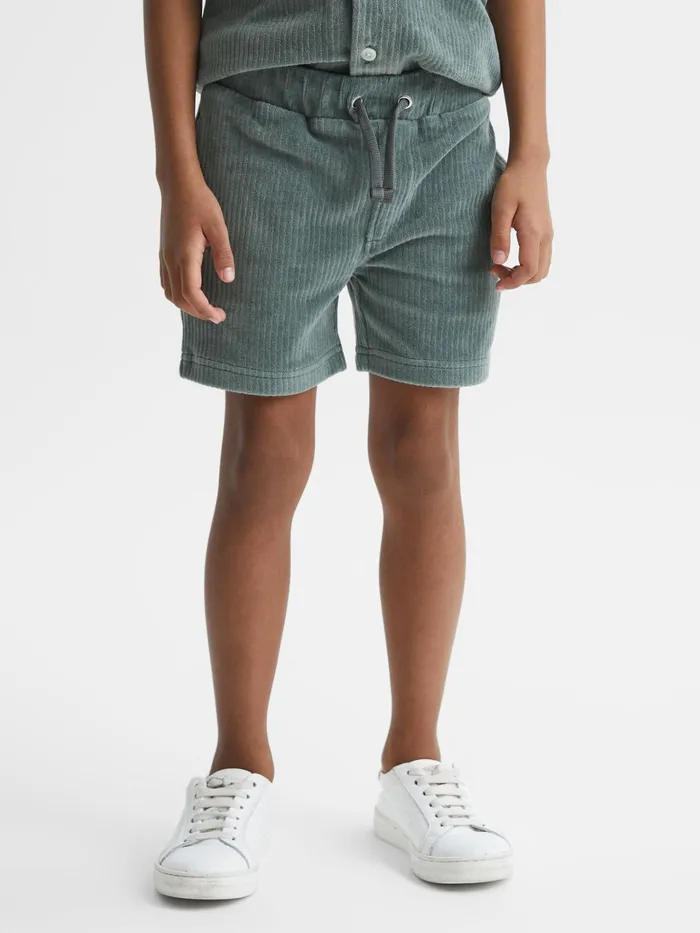 Reiss Sweats and Hoodies Tortuga Ribbed Chenille Drawstring Shorts Sage 8211 Children Reiss Sweats and Hoodies Tortuga Ribbed Chenille Drawstring Shorts Sage 8211 Children