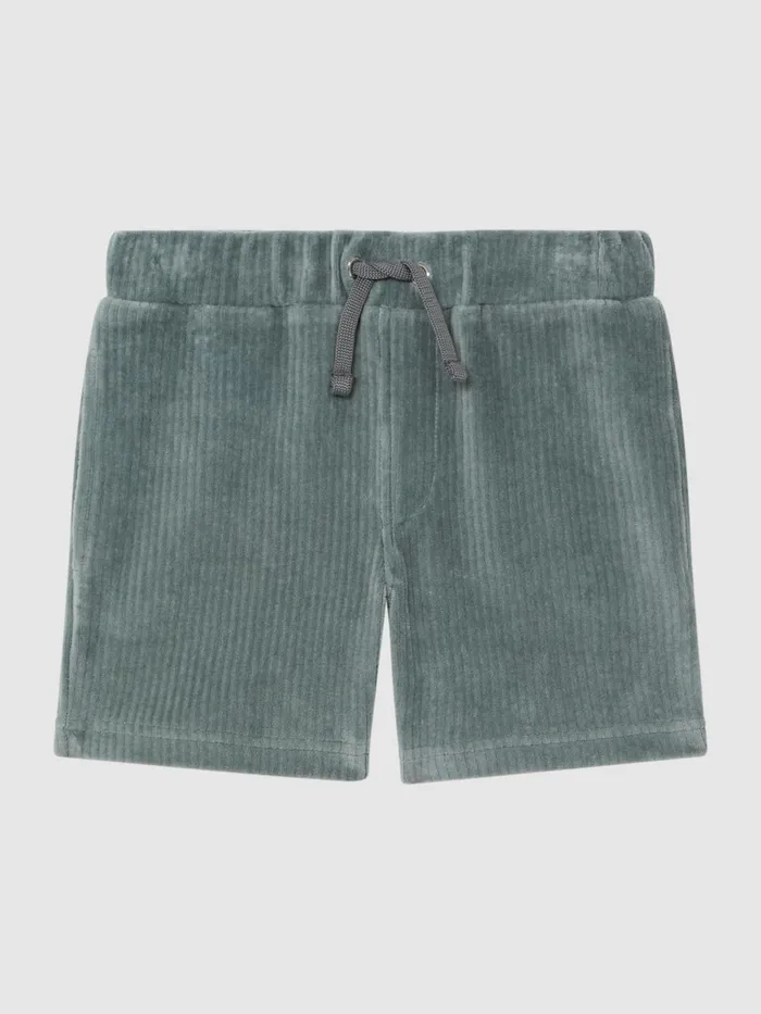 Reiss Sweats and Hoodies Tortuga Ribbed Chenille Drawstring Shorts Sage 8211 Children