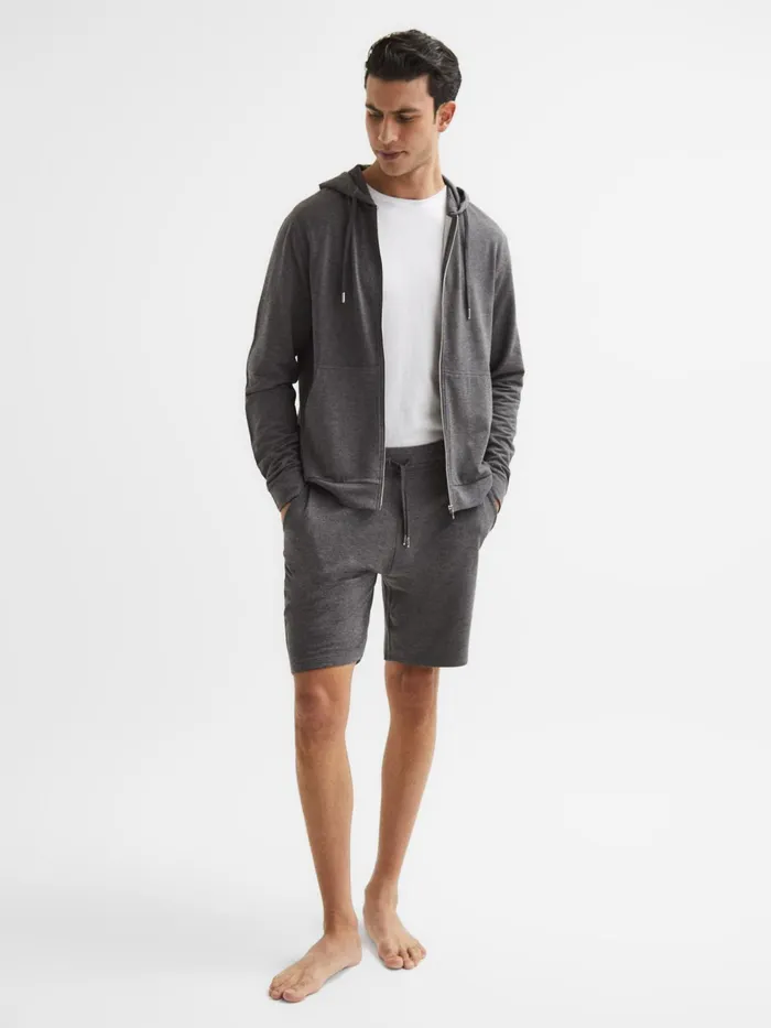 Reiss Sweats and Hoodies Tyne Jersey Shorts Dark Grey 8211 Men