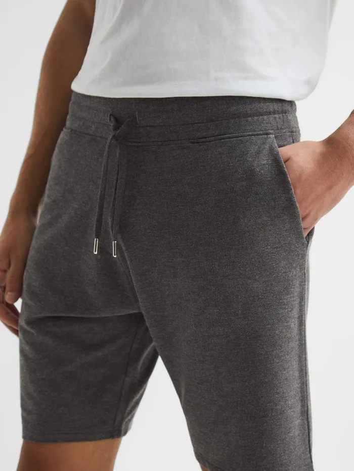Reiss Sweats and Hoodies Tyne Jersey Shorts Dark Grey 8211 Men