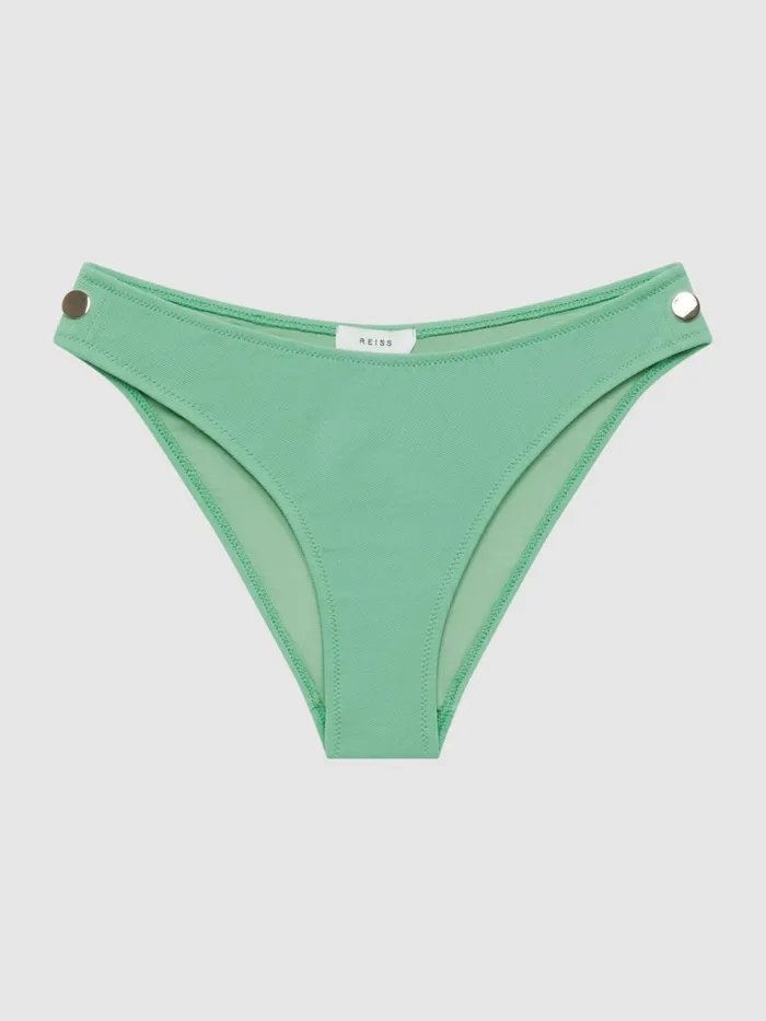 Reiss Swimwear Iris Button Detail Bikini Briefs Seafoam 8211 Women