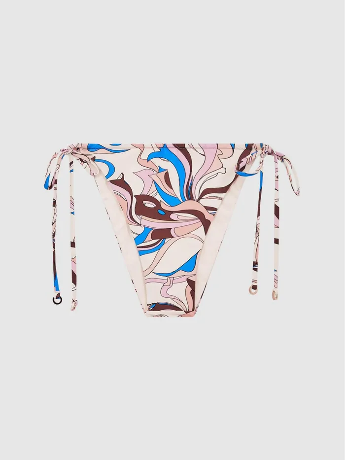 Reiss Swimwear Jamila Tie Side Printed Bikini Bottoms Multi 8211 Women