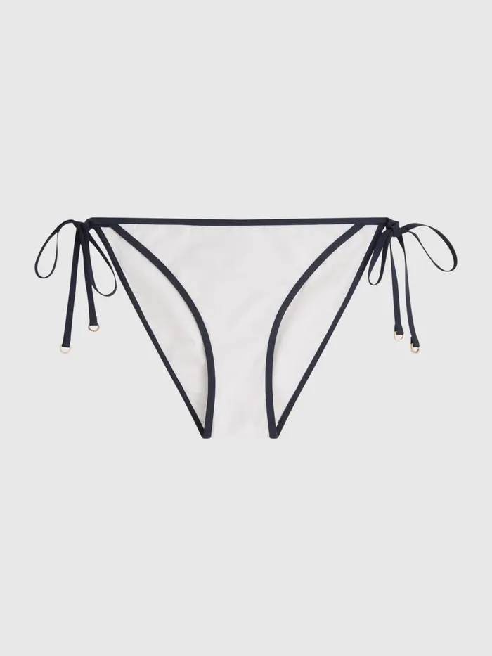 Reiss Swimwear Rutha Self Tie Bikini Bottoms Whitenavy 8211 Women