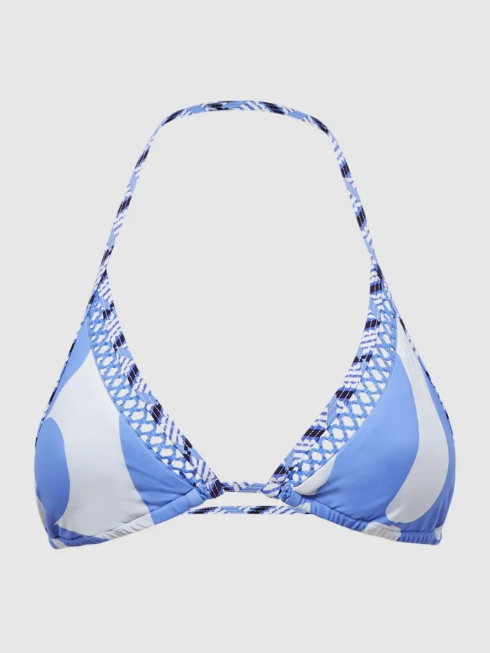 Reiss Swimwear Sheereen Printed Triangle Bikini Top Blue Print 8211 Women
