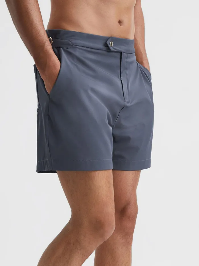 Reiss Swimwear Sun Side Adjuster Swim Shorts Airforce Blue 8211 Men