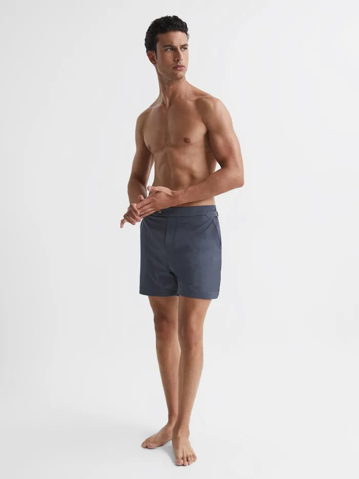 Reiss Swimwear Sun Side Adjuster Swim Shorts Airforce Blue 8211 Men