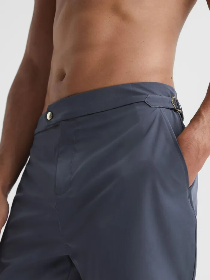 Reiss Swimwear Sun Side Adjuster Swim Shorts Airforce Blue 8211 Men