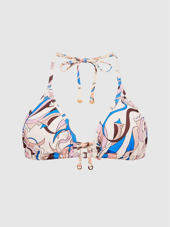 Reiss Swimwear Thia Abstract Print Triangle Bikini Top Multi 8211 Women
