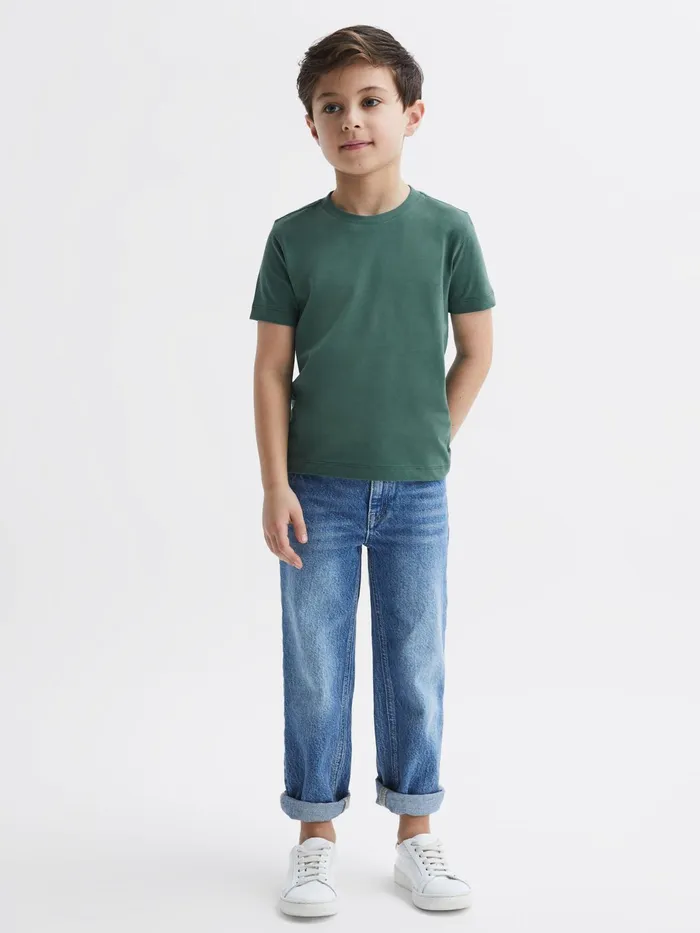 Reiss TShirts Bless Crew Neck TShirt Pine Green 8211 Children