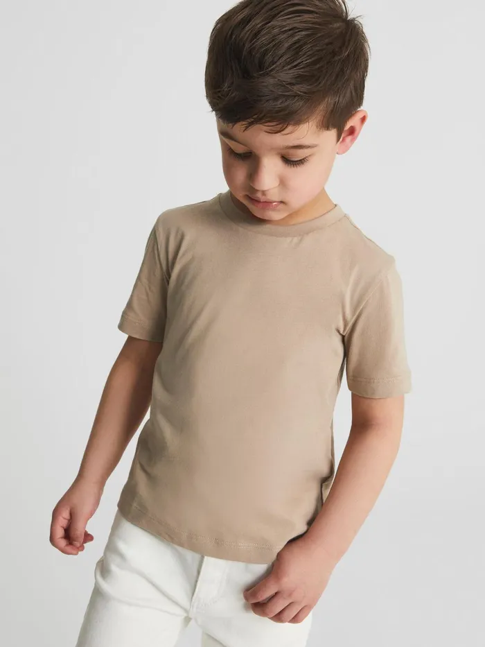Reiss TShirts Bless Crew Neck TShirt Stone 8211 Children