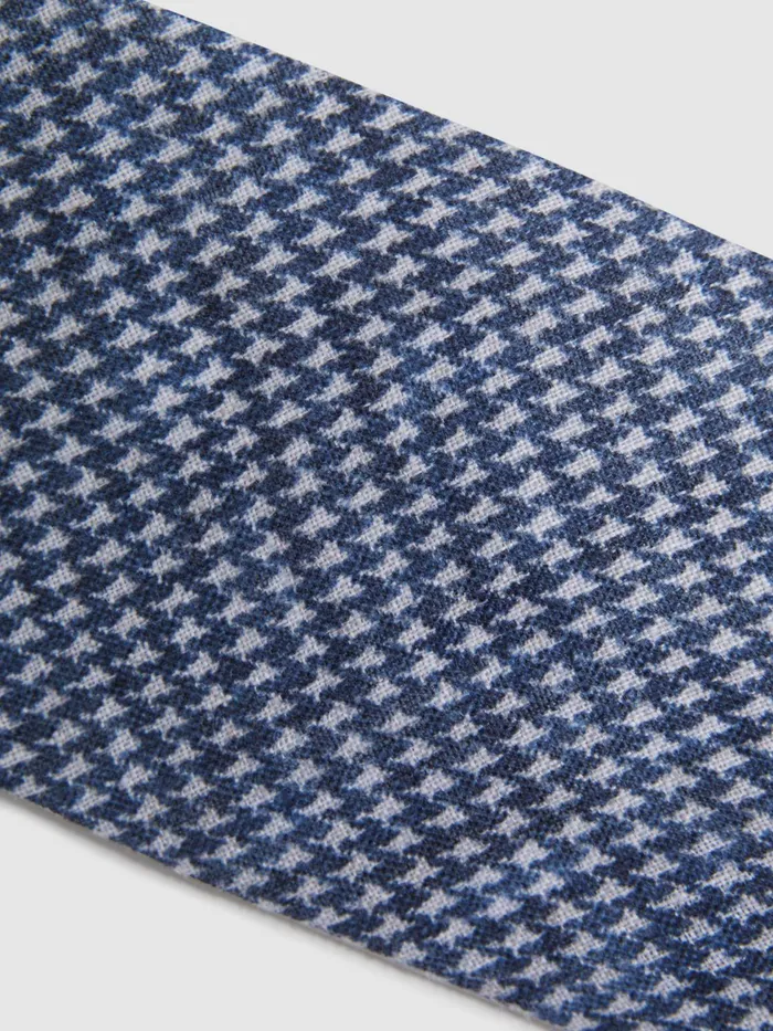 Reiss Ties and Pocket Squares Vasto Linen Puppytooth Tie Airforce Blue 8211 Men Reiss Ties and Pocket Squares Vasto Linen Puppytooth Tie Airforce Blue 8211 Men
