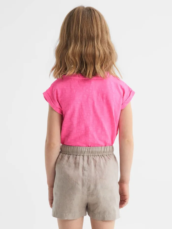 Reiss Tops and Tshirts Freddie Jersey VNeck TShirt Pink 8211 Children