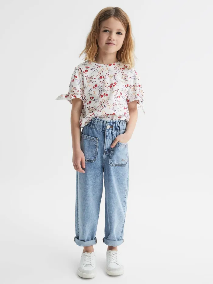 Reiss Tops and Tshirts Tally Printed Cotton TShirt Multi 8211 Children