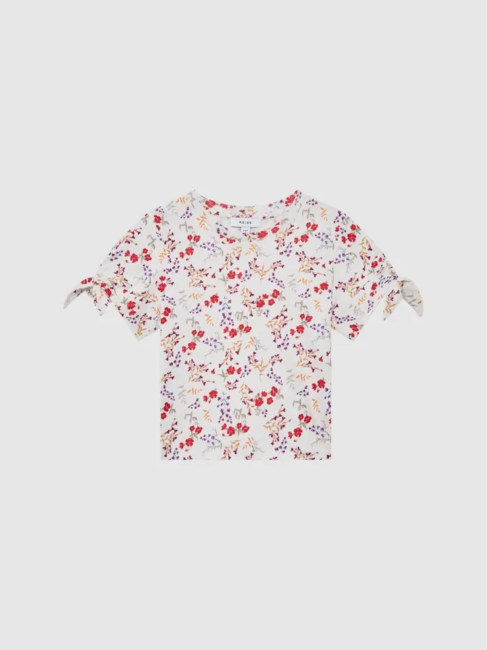 Reiss Tops and Tshirts Tally Printed Cotton TShirt Multi 8211 Children