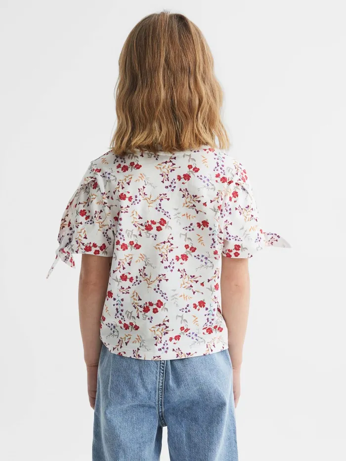 Reiss Tops and Tshirts Tally Printed Cotton TShirt Multi 8211 Children