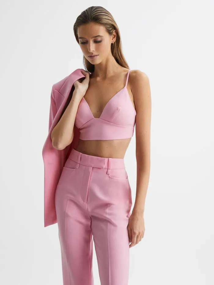 Reiss Tops Blair Bralette Top Pink 8211 Women