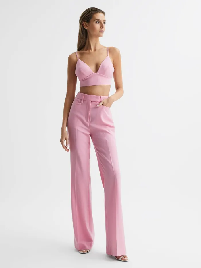 Reiss Tops Blair Bralette Top Pink 8211 Women