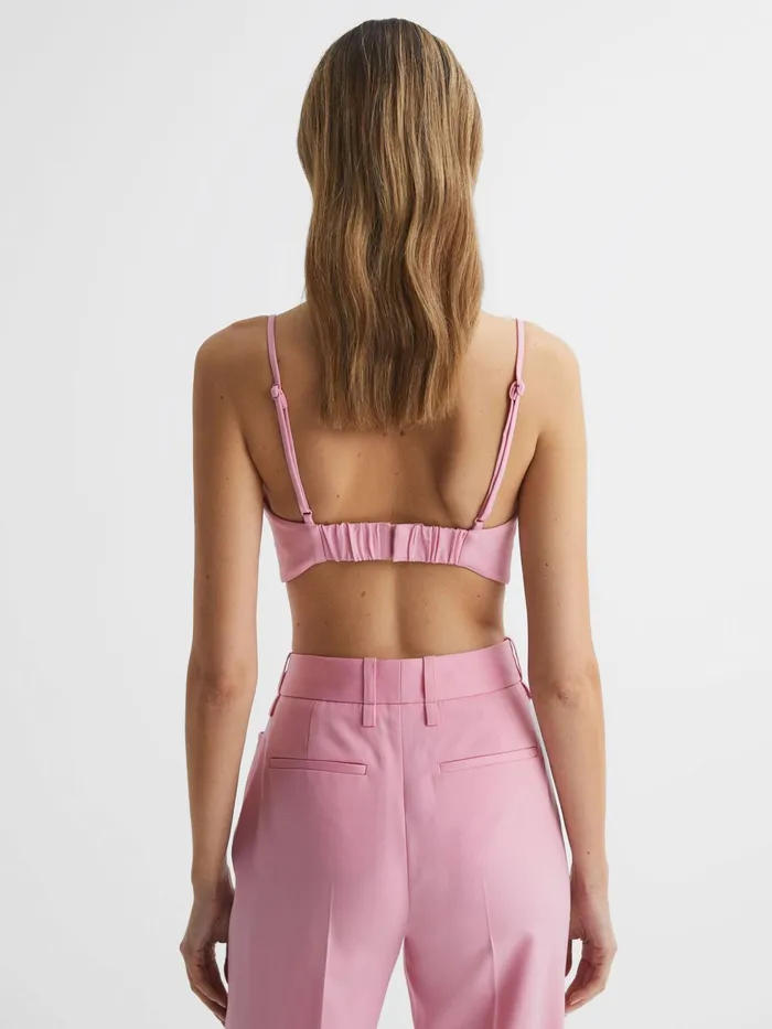 Reiss Tops Blair Bralette Top Pink 8211 Women
