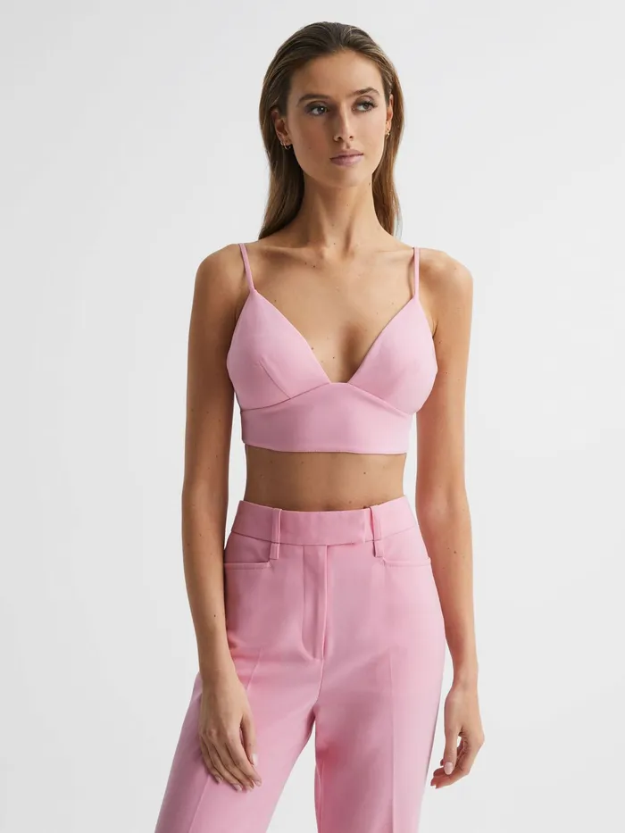 Reiss Tops Blair Bralette Top Pink 8211 Women
