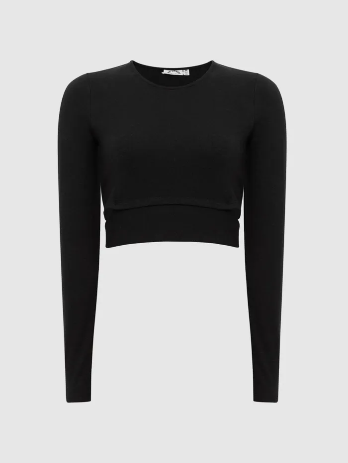 Reiss Tops Lucy The Upside Tie Detail Top Black 8211 Women