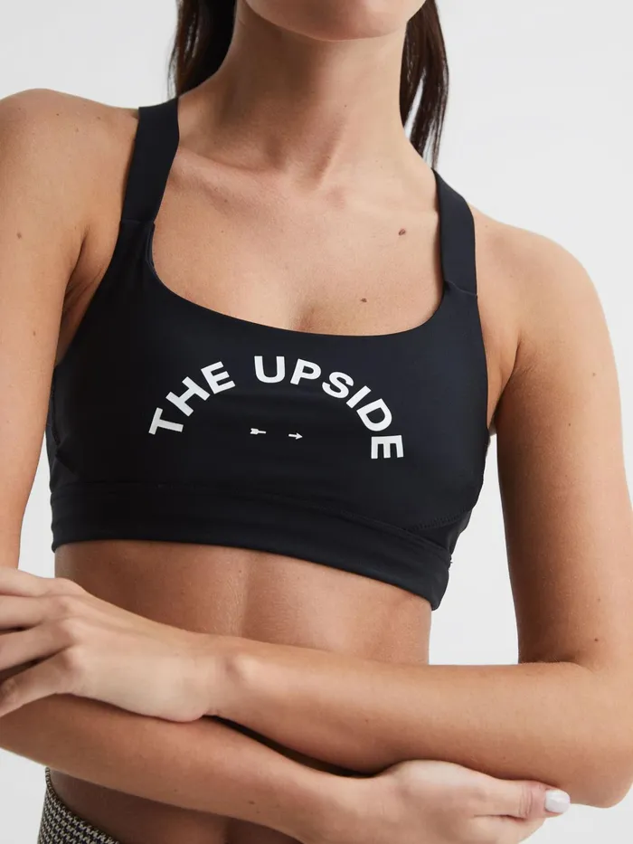 Reiss Tops Paola The Upside Matte Tech Sports Bra Black 8211 Women