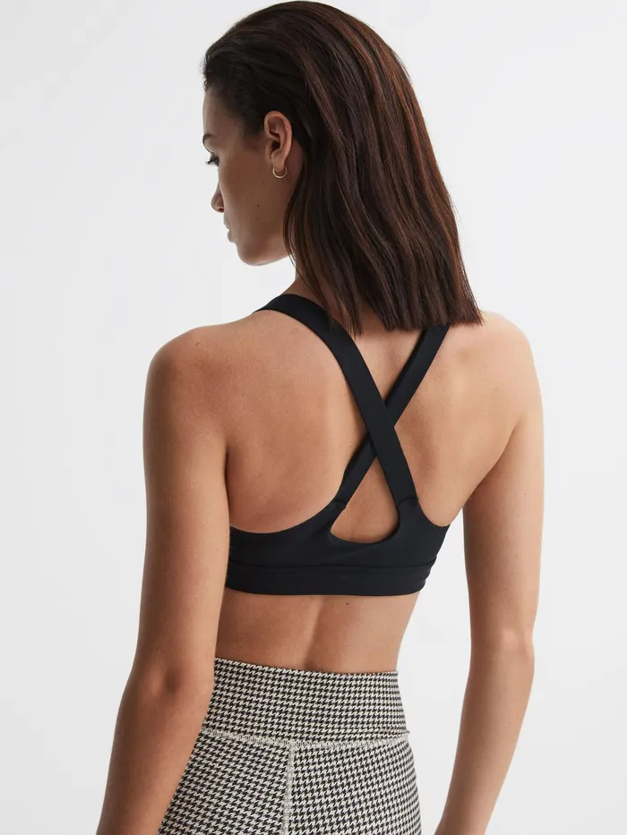 Reiss Tops Paola The Upside Matte Tech Sports Bra Black 8211 Women