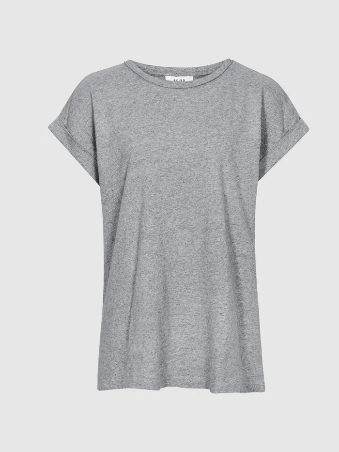 Reiss Tops Tereza Crew TShirt Black 8211 Women