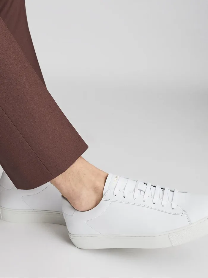 Reiss Trainers Finley Leather Trainers White 8211 Men