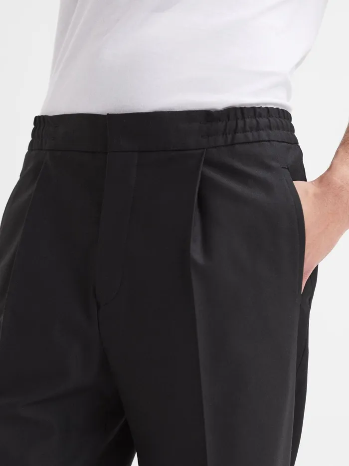 Reiss Trousers Brighton Pleat Front Trousers Black 8211 Men