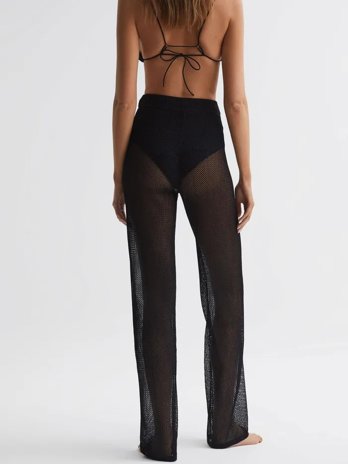 Reiss Trousers Calvin Klein Underwear Knitted High Rise Trousers Black 8211 Women