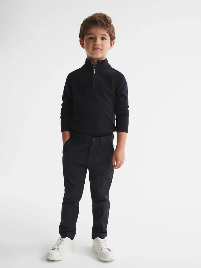 Reiss Trousers Eastbury Slim Fit Chinos Navy 8211 Children