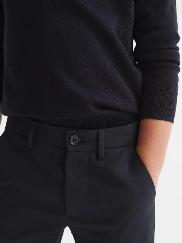 Reiss Trousers Eastbury Slim Fit Chinos Navy 8211 Children