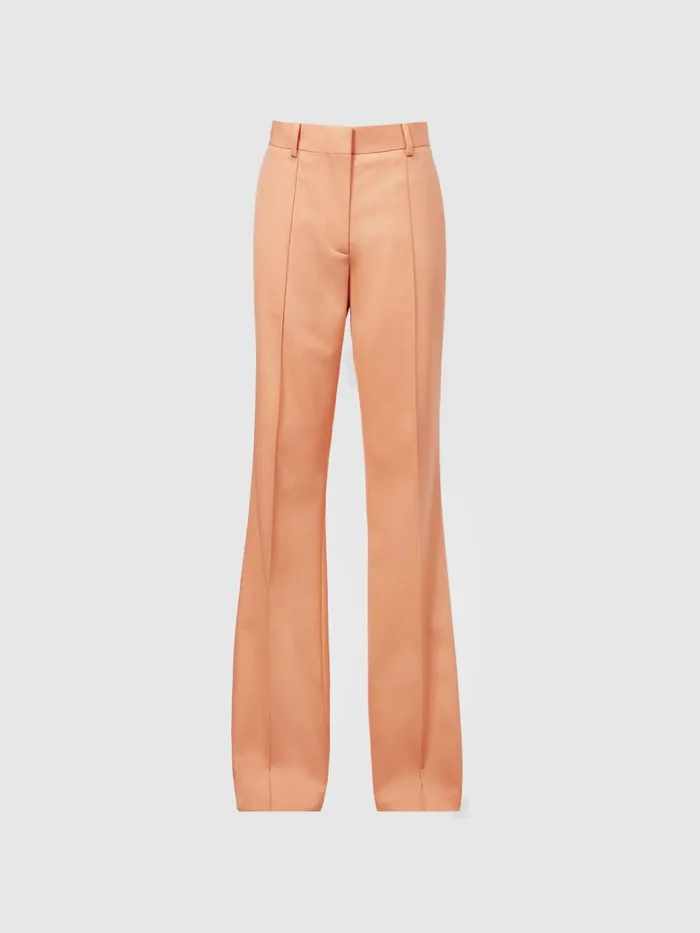 Reiss Trousers Emmy Wide Leg Tailored Trousers Orange 8211 Women